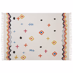 Cotton Blanket 130 x 180 cm Multicolour MORENA