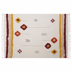 Cotton Blanket 130 x 180 cm Multicolour AMROHA