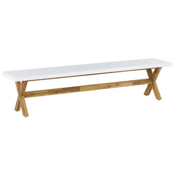 Garden Bench OLBIA 200 cm Concrete White