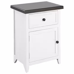 1 Drawer Bedside Table LAYOLA White