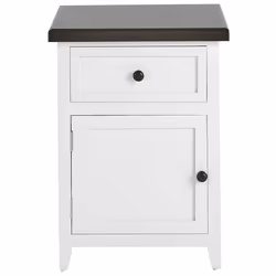 1 Drawer Bedside Table LAYOLA White