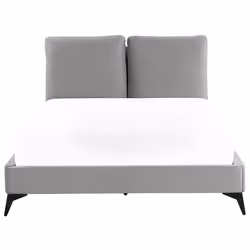 Bed Velvet MELLE 140 x 200 cm (EU Double) Grey