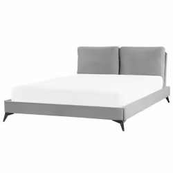 Bed Velvet MELLE 160 x 200 cm (EU King Size) Grey