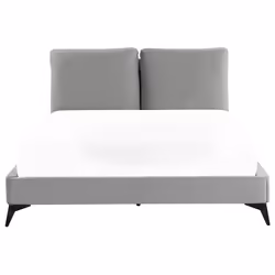 Bed Velvet MELLE 160 x 200 cm (EU King Size) Grey