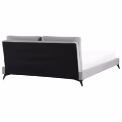 Bed Velvet MELLE 180 x 200 cm (EU Super King) Grey - Additional view 4