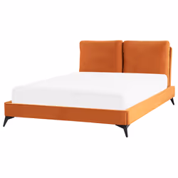 Bed Velvet MELLE 140 x 200 cm (EU Double) Orange
