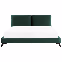 Bed Velvet MELLE 180 x 200 cm (EU Super King) Emerald Green - Additional view 3