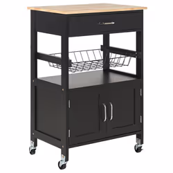 Kitchen Trolley LUGO Black
