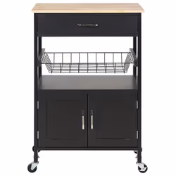 Kitchen Trolley LUGO Black