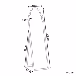 Standing Mirror CHATILLON 150 cm Silver