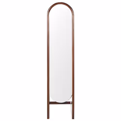 Standing Mirror CHELLES 150 cm Wood Dark Brown