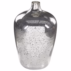 Flower Vase KACHORI Glass 40 cm Silver