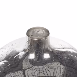 Flower Vase KACHORI Glass 40 cm Silver