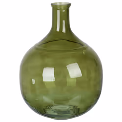Flower Vase ACHAAR Glass 34 cm Olive Green