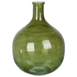 Flower Vase ACHAAR Glass 34 cm Olive Green