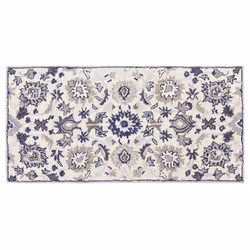Wool Area Rug 80 x 150 cm Beige and Blue KUMRU