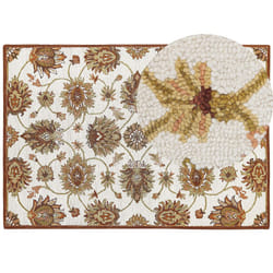 Wool Area Rug 160 x 230 cm Beige and Brown EZINE