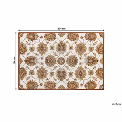 Wool Area Rug 160 x 230 cm Beige and Brown EZINE
