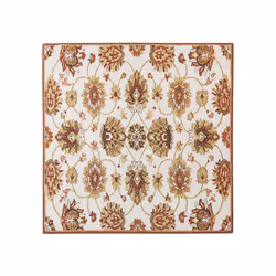 Wool Area Rug 200 x 200 cm Beige and Brown EZINE