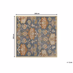 Wool Area Rug 200 x 200 cm Multicolour UMURLU
