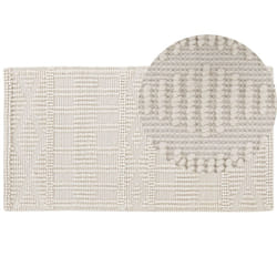 Wool Area Rug 80 x 150 cm Light Beige LAPSEKI