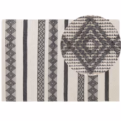 Wool Area Rug 160 x 230 cm Beige and Grey DAVUTLAR