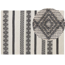 Wool Area Rug 160 x 230 cm Beige and Grey DAVUTLAR