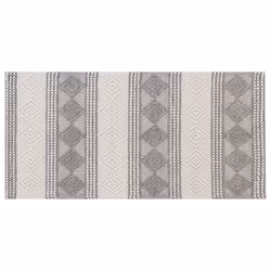 Wool Area Rug 80 x 150 cm Beige and Grey BOZOVA