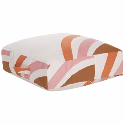 Cotton Floor Cushion 50 x 50 x 20 cm Multicolour TEMARA