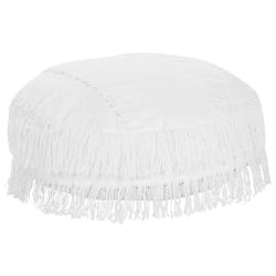 Pouffe OULAD Cotton White 50 cm 50 cm 20 cm