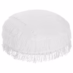 Pouffe OULAD Cotton White 50 cm 50 cm 20 cm
