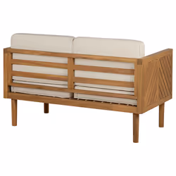 Garden Sofa 2 Seater BARATTI Acacia Wood Brown