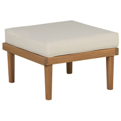 Garden Ottoman BARATTI Acacia Wood Brown
