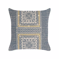 Set of 2 Cotton Cushions Geometric Pattern 50 x 50 cm Multicolour SIDI