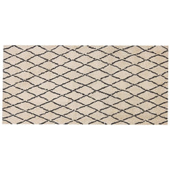 Area Rug 80 x 150 cm Beige and Black MIDYAT