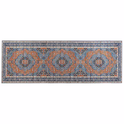 Runner Rug 70 x 200 cm Blue and Orange MIDALAM