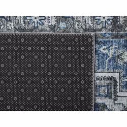 Runner Rug 80 x 240 cm Grey and Blue KOTTAR