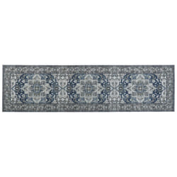 Runner Rug 80 x 300 cm Grey and Blue KOTTAR