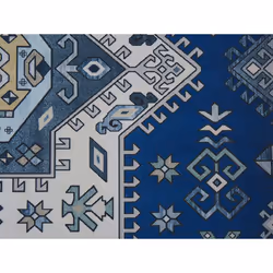 Runner Rug 60 x 200 cm Blue and Beige PARVAKADLI - Additional view 4