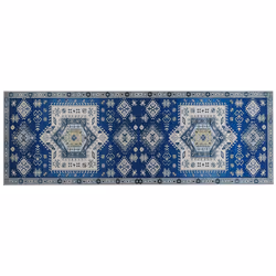 Runner Rug 70 x 200 cm Blue and Beige PARVAKADLI