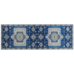 Runner Rug 70 x 200 cm Blue and Beige PARVAKADLI