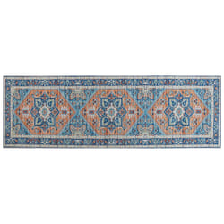Runner Rug 80 x 240 cm Blue and Orange RITAPURAM