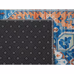 Runner Rug 80 x 240 cm Blue and Orange RITAPURAM