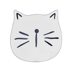 Kids Rug Cat Print 100 cm White KITTY