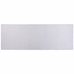 Runner Rug 70 x 200 cm White and Grey SAIKHEDA