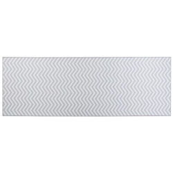 Runner Rug 70 x 200 cm White and Grey SAIKHEDA