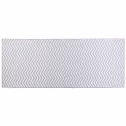 Runner Rug 80 x 200 cm cm White and Grey SAIKHEDA