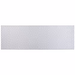 Runner Rug 80 x 240  cm White and Grey SAIKHEDA