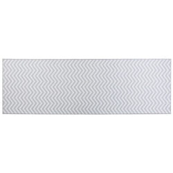 Runner Rug 80 x 240  cm White and Grey SAIKHEDA