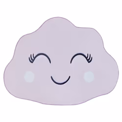 Kids Rug Cloud Print 90 x 120 cm Pink CUMULUS